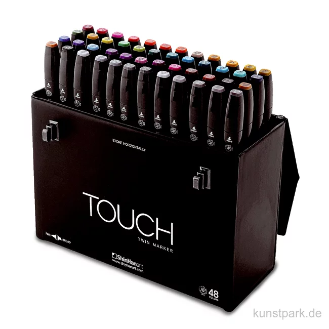 Artikelbild 1 des Artikels “TOUCH Twin Marker Set 48er - Ausgewählte Farben, schwarzer Koffer “