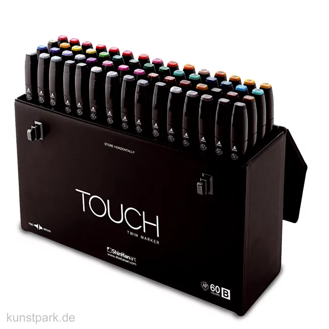 Artikelbild 1 des Artikels “TOUCH Twin Marker Set 60er - Set B, edler schwarzer Koffer “