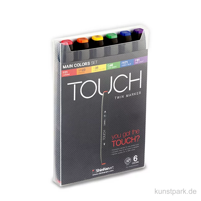Artikelbild 1 des Artikels “TOUCH Twin Marker Set 6er - Main Colors “