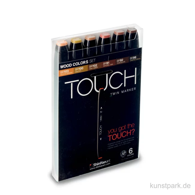 Artikelbild 1 des Artikels “TOUCH Twin Marker Set 6er - Wood Colors “