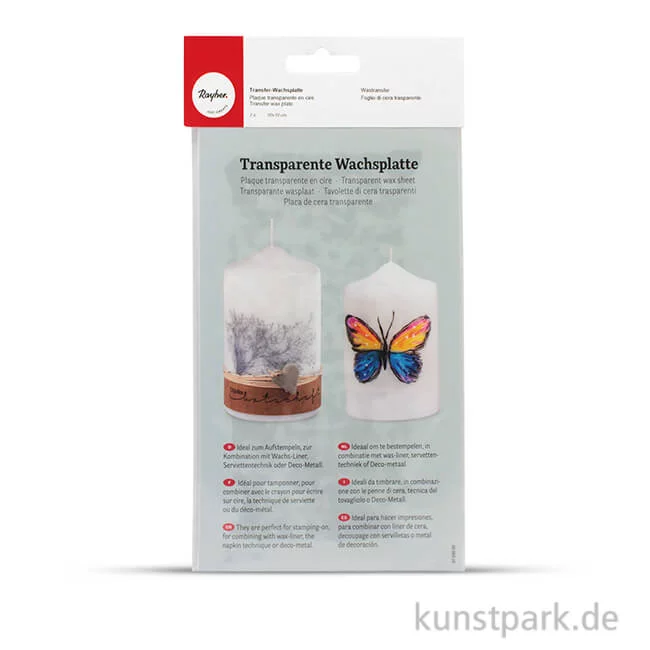 Artikelbild 1 des Artikels “Transfer-Wachsplatte, 20x10 cm, 2 Stück “