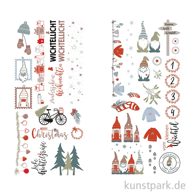 Artikelbild 1 des Artikels “Transferfolie Nordic Winter, verschiedene Designs, 2 Bogen “