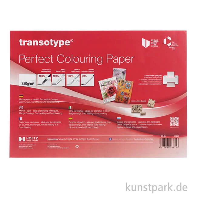 Artikelbild 1 des Artikels “Copic Papier - Transotype Perfect Colouring Paper 250g DIN A3 (50 Blatt)“