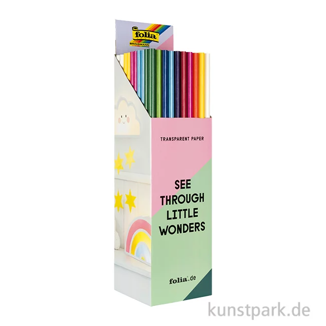 Artikelbild 1 des Artikels “Transparentpapier, 70x100 cm, 100 Rollen, 42g, farbig sortiert “