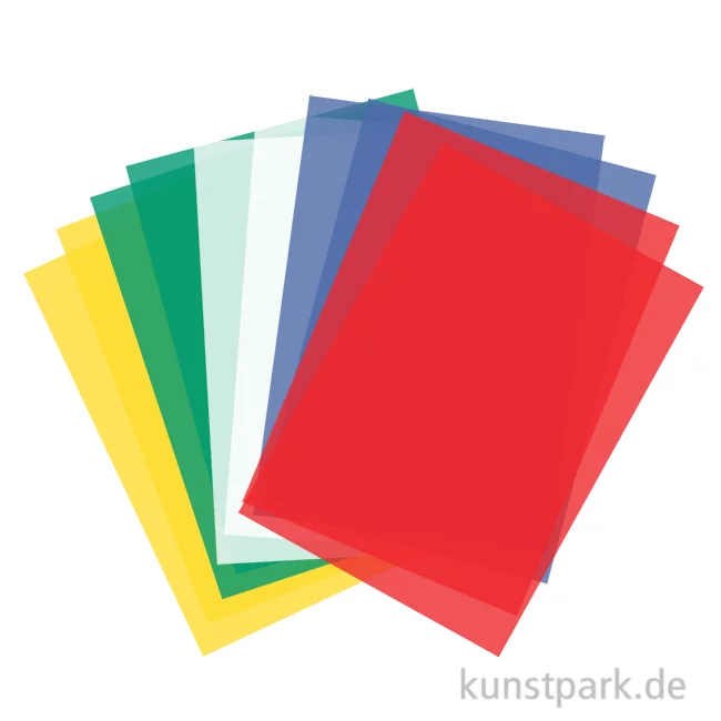 Artikelbild 1 des Artikels “Transparentpapier Set, 50,5x70cm, 10 Bogen in 5 Farben, 115g “