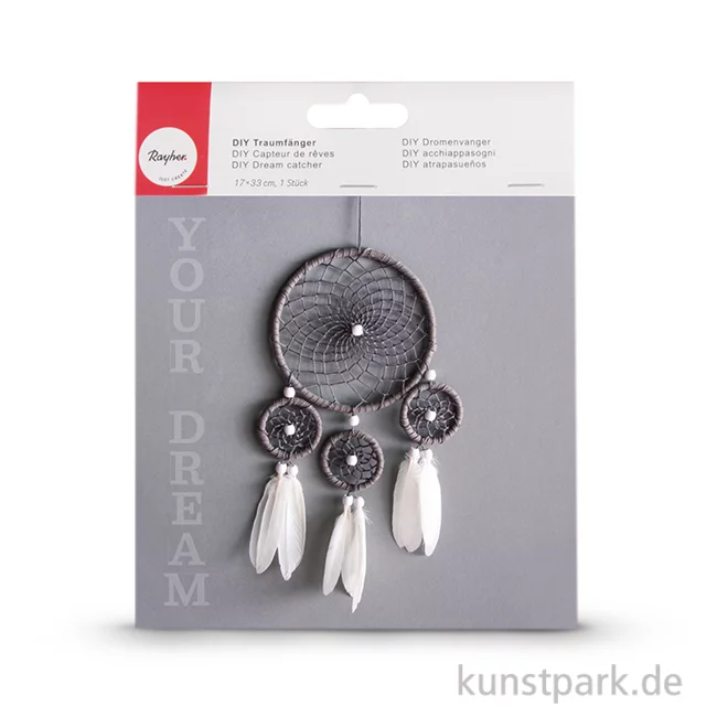 Artikelbild 1 des Artikels “Traumfänger Set - Weiß-Grau, 17x33 cm “