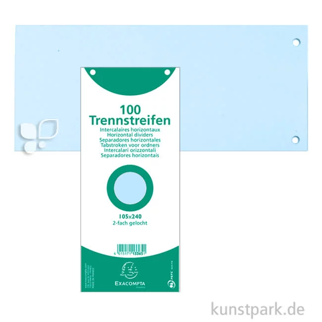 Artikelbild 1 des Artikels “Trennstreifen 105 x 240 mm 100 Stk | Blau“