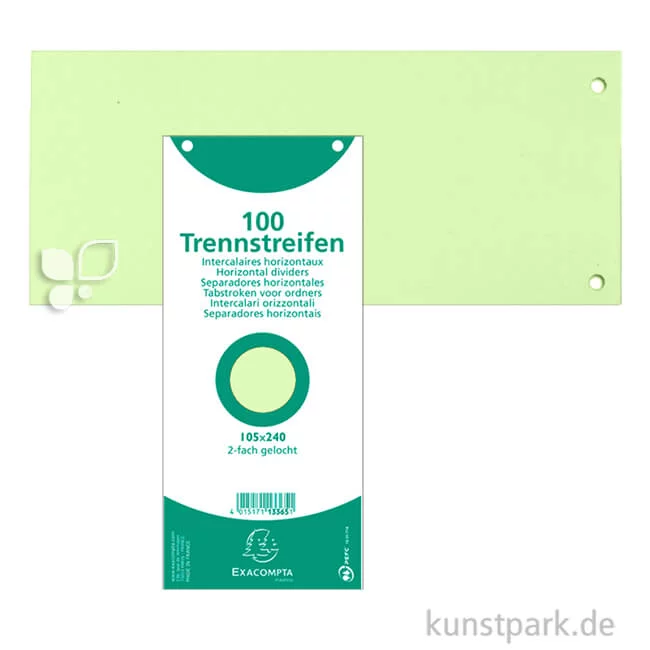 Artikelbild 1 des Artikels “Trennstreifen 105 x 240 mm 100 Stk | Grün“