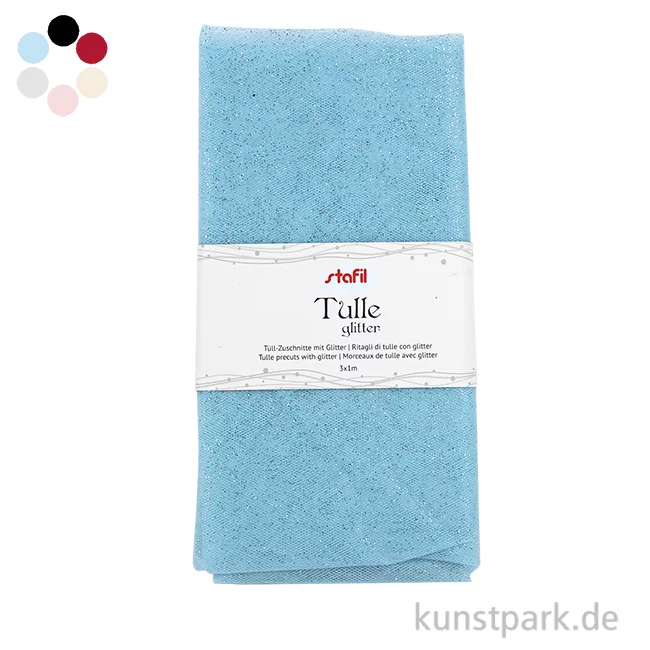 Artikelbild 1 des Artikels “Tüll Stoff Zuschnitt Glitzer - 3 x 1 m “