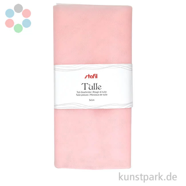 Artikelbild 1 des Artikels “Tüll Stoff Zuschnitt Pastell - 3 x 1 m “