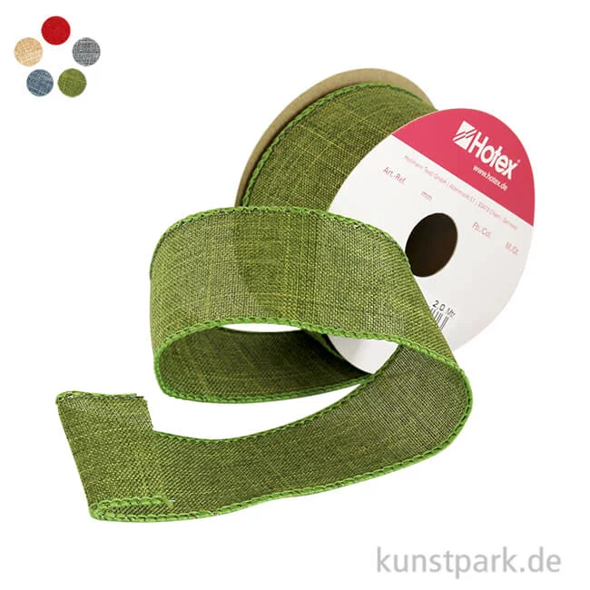 Artikelbild 1 des Artikels “Uniband Leinen mit Draht - 40 mm x 2 m “