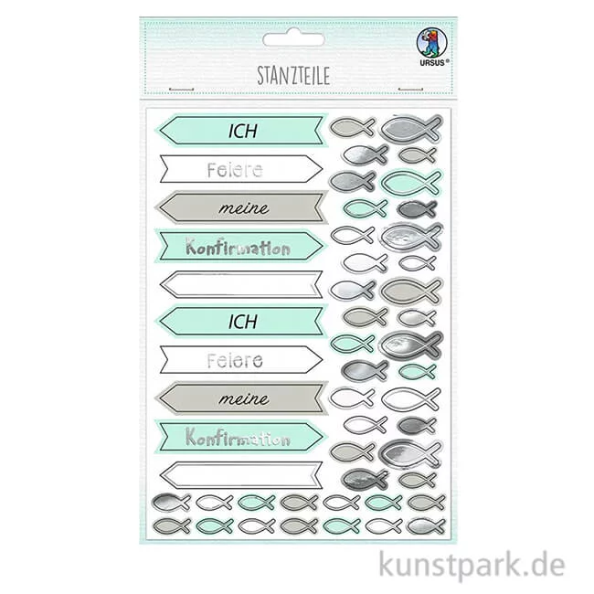 Artikelbild 1 des Artikels “Stanzteile - Meine Konfirmation, Mint, 312 Stück “