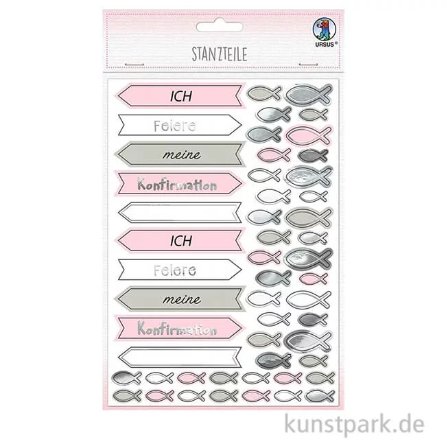 Artikelbild 1 des Artikels “Stanzteile - Meine Konfirmation, Rosa, 312 Stück “