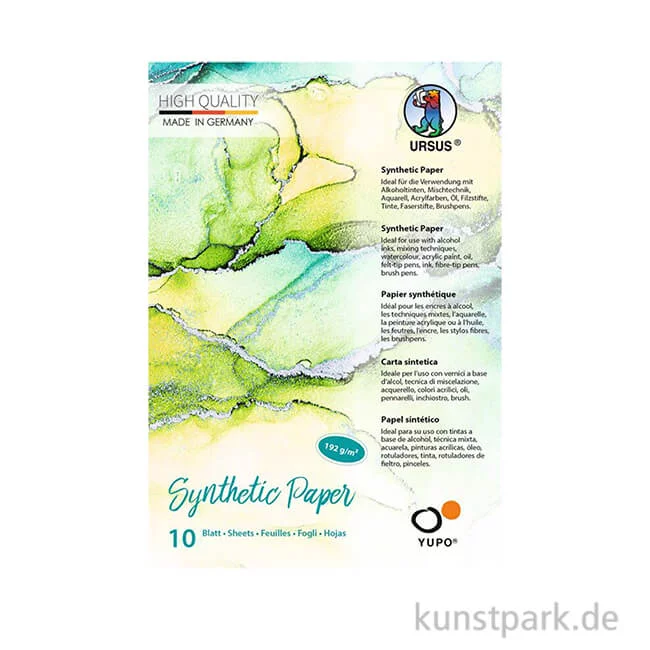 Artikelbild 1 des Artikels “Synthetisches Papier Yupo, Weiß, 10 Blatt DIN A5“