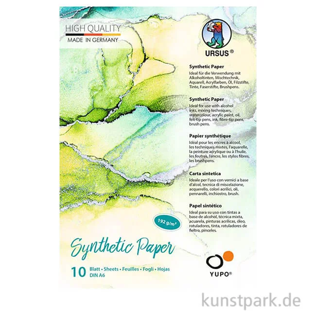 Artikelbild 1 des Artikels “Synthetisches Papier Yupo, Weiß, 10 Blatt “