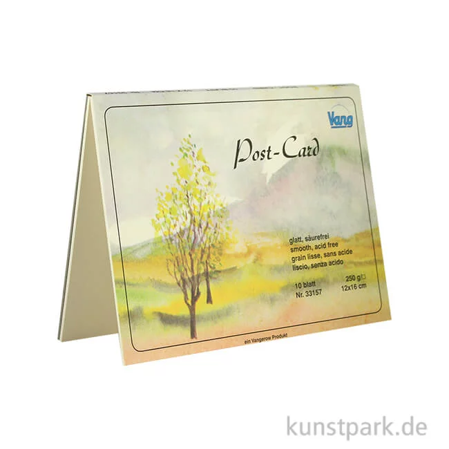 Artikelbild 1 des Artikels “Vang Aquarell Postkartenblock, 10 Blatt, 250g “