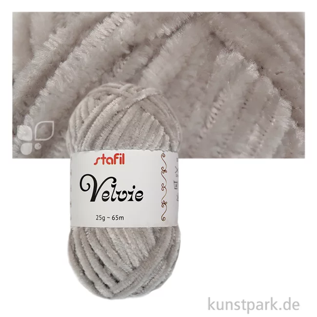 Artikelbild 1 des Artikels “Velvie Garn für Amigurumi, 25 g Knäuel, 65 Meter Farbe | Grau“