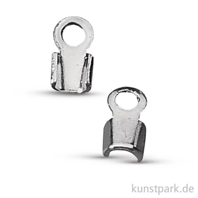 Artikelbild 1 des Artikels “Verbinder für Lederriemen - Platin, 1,5mm Durchmesser, 4 Stück “