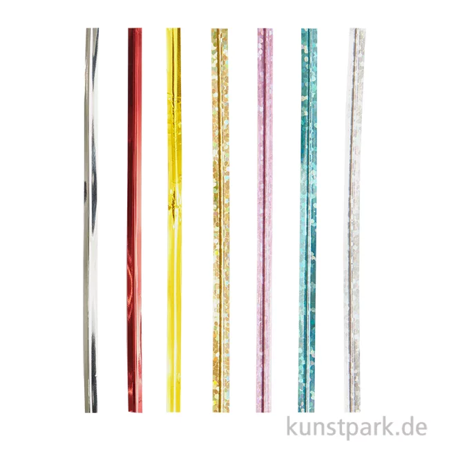 Artikelbild 1 des Artikels “Verschlussbänder für Geschenktüten, Bunt, 10 cm, 50 Stück “