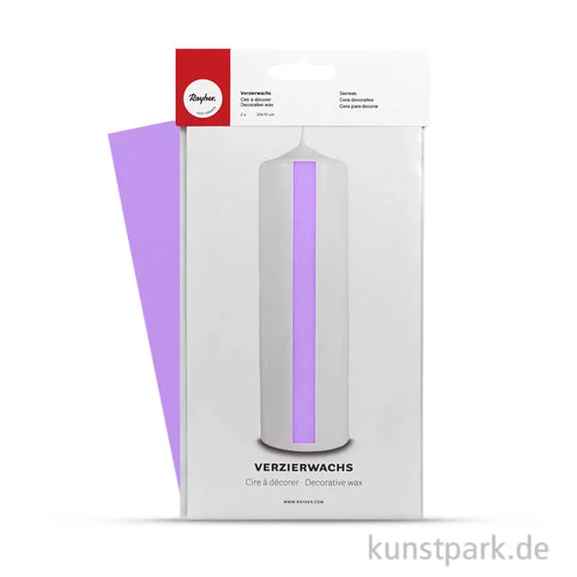 Artikelbild 1 des Artikels “Verzierwachs 20x10 cm, 2 Stück Wachsfolie | Flieder“