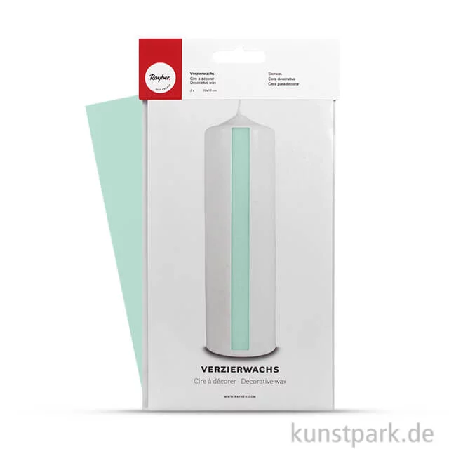 Artikelbild 1 des Artikels “Verzierwachs 20x10 cm, 2 Stück Wachsfolie | Jade“