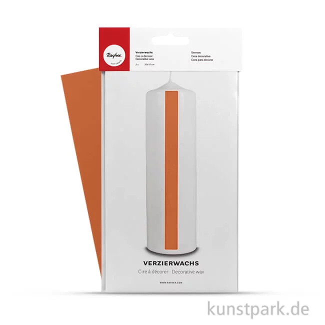 Artikelbild 1 des Artikels “Verzierwachs 20x10 cm, 2 Stück Wachsfolie | Terra“
