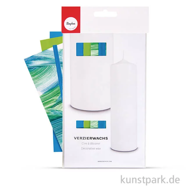 Artikelbild 1 des Artikels “Verzierwachs-Set Kommunion - Blau-Grün, 4 Stück farblich sortiert “