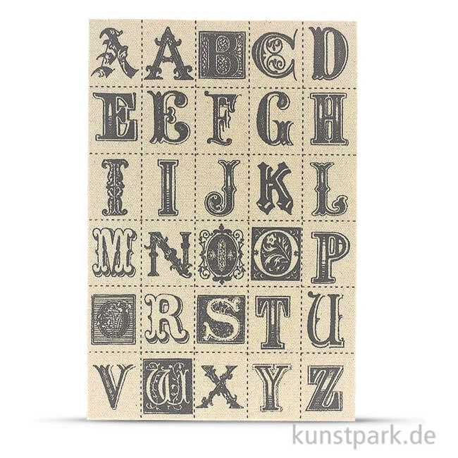 Artikelbild 1 des Artikels “Vintage Canvas Sticker - Buchstaben, selbstklebend “