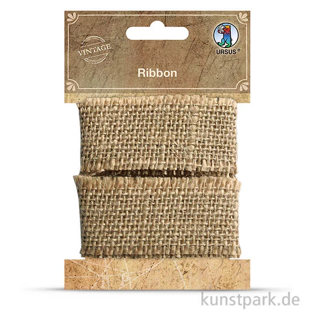 Artikelbild 1 des Artikels “Vintage Stoffband - Jute, 3 cm x 1 m “
