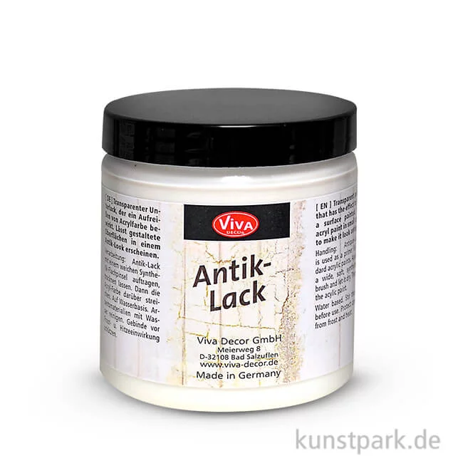 Artikelbild 1 des Artikels “Viva Decor Antik-Lack, Reißlack mit Krakelier-Effekt, 250 ml “