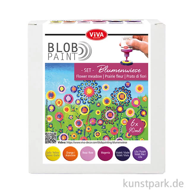 Artikelbild 1 des Artikels “Viva Decor Blob Paint Set - Blumenwiese, 6 x 90 ml “