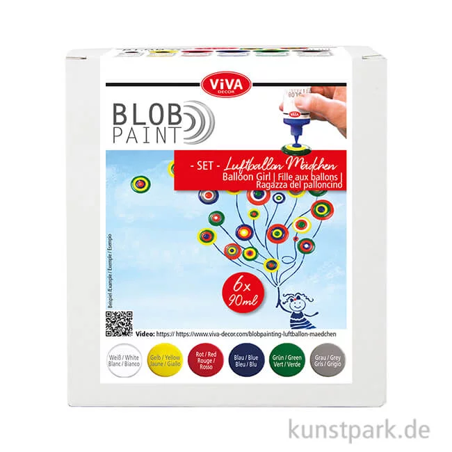 Artikelbild 1 des Artikels “Viva Decor Blob Paint Set - Luftballon-Mädchen, 6 x 90 ml “