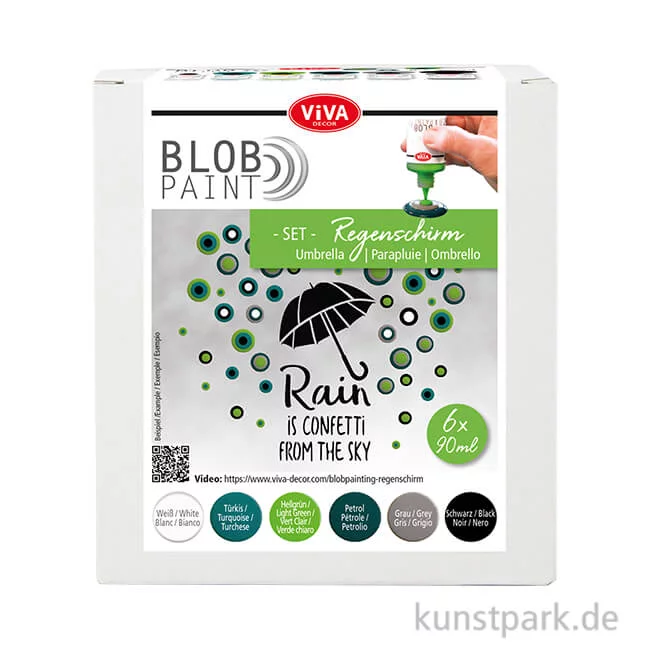 Artikelbild 1 des Artikels “Viva Decor Blob Paint Set - Regenschirm, 6 x 90 ml “