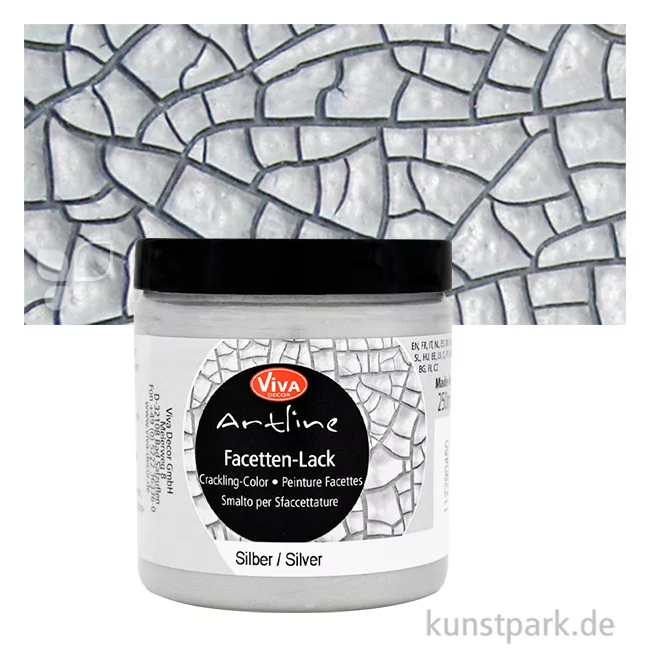 Artikelbild 1 des Artikels “Viva Decor Facettenlack 250 ml Einzelfarbe | Silber“