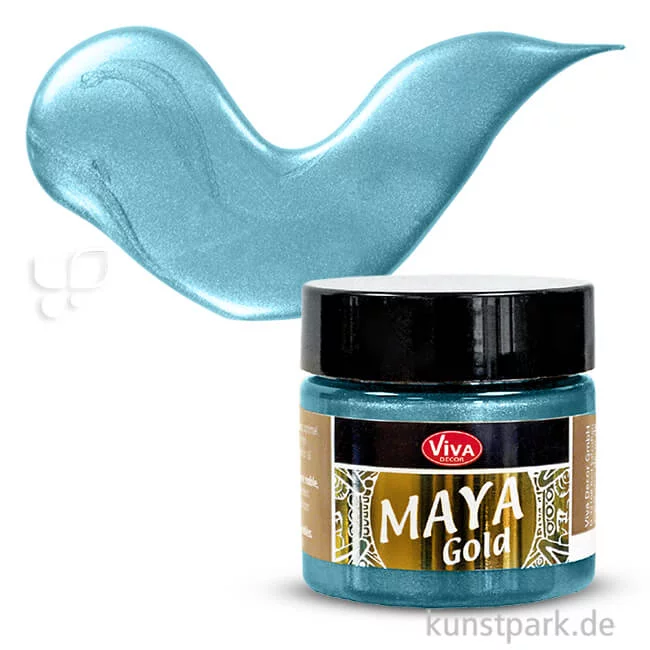 Artikelbild 1 des Artikels “Viva Decor Maya-Gold 45 ml | Eisblau“