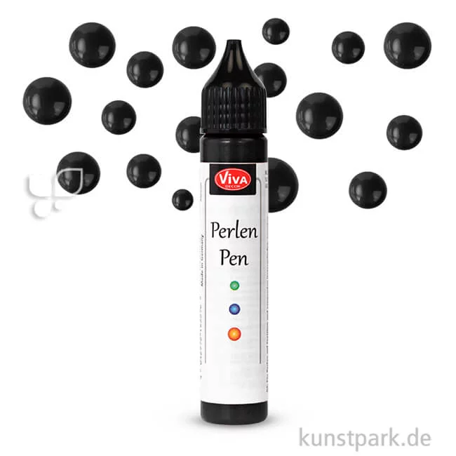 Artikelbild 1 des Artikels “Viva Decor Perlen-Pen 25 ml Einzelfarbe | Schwarz“