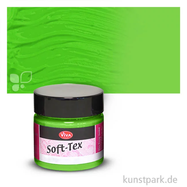 Artikelbild 1 des Artikels “Viva Decor Soft-Tex Textilfarbe 45 ml Kiwigrün“