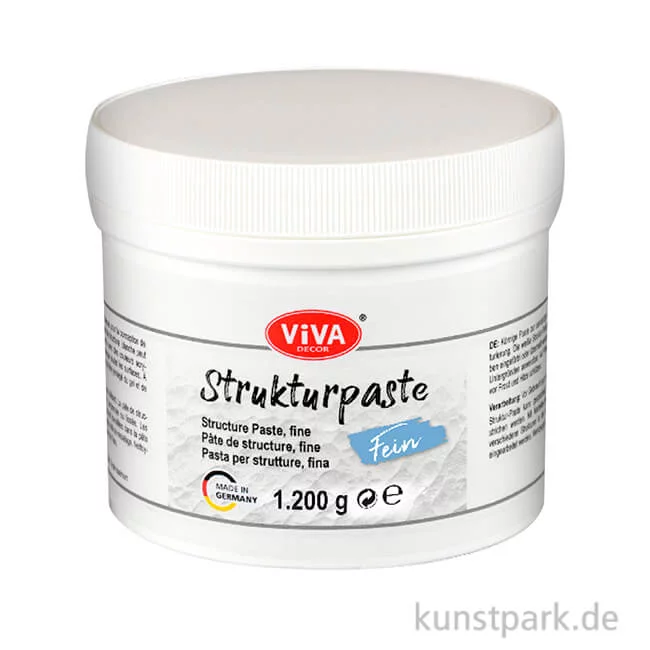 Artikelbild 1 des Artikels “Viva Decor Strukturpaste Fein, Weiß, 1200g “