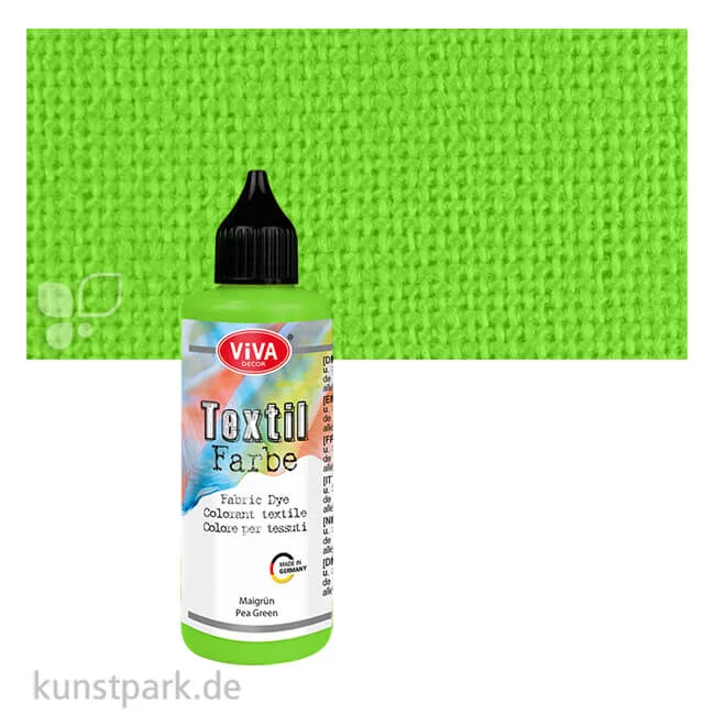 Artikelbild 1 des Artikels “Viva Decor Textil- und Batikfarbe, 90 ml Einzelfarbe | Maigrün“