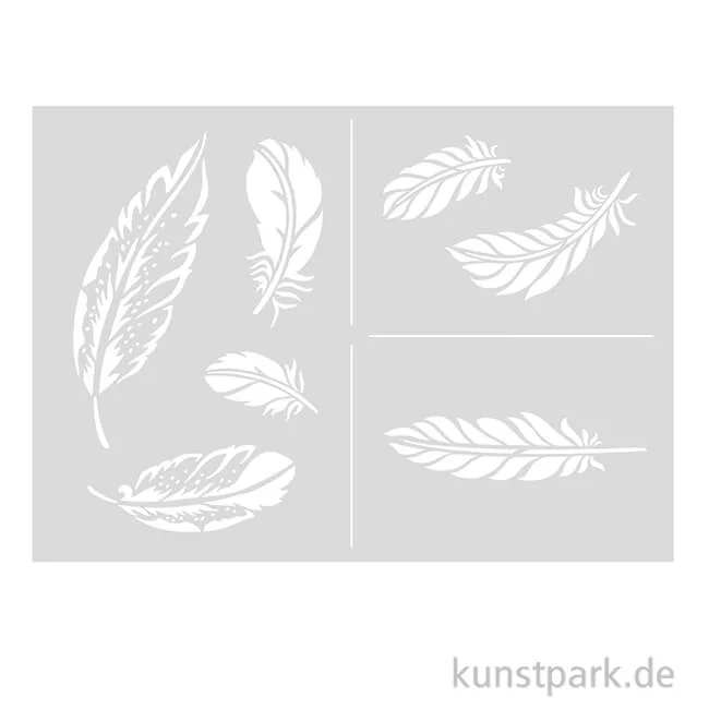 Artikelbild 1 des Artikels “Viva Decor Universal-Schablone A4 - Federn “