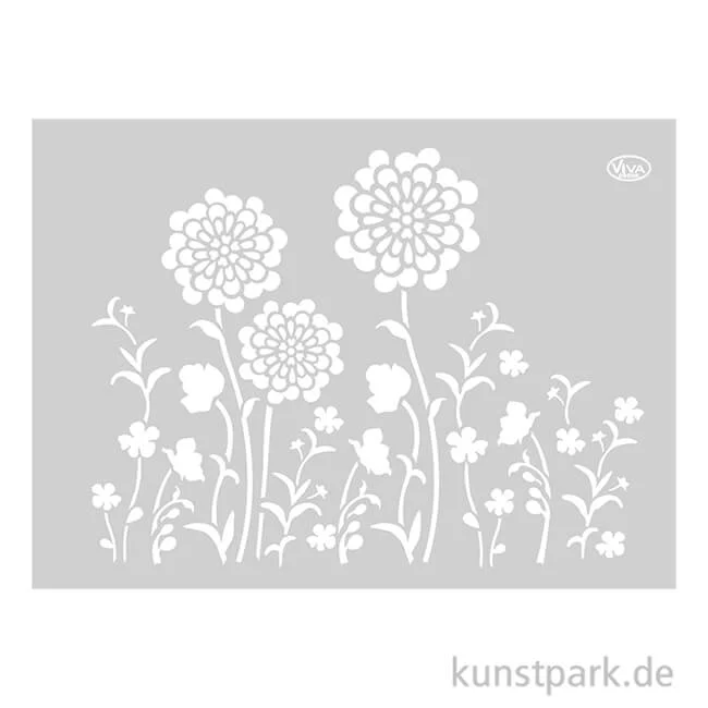 Artikelbild 1 des Artikels “Viva Decor Universal-Schablone DIN A3 - Blumenwiese “