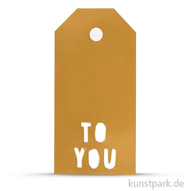 Artikelbild 1 des Artikels “Vivi Gade Geschenkanhänger - To You, 300g, 15 Stück 5x10 cm | Gold“