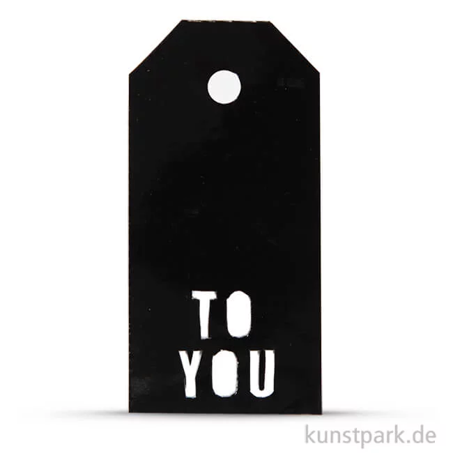 Artikelbild 1 des Artikels “Vivi Gade Geschenkanhänger - To You, 300g, 15 Stück 5x10 cm | Schwarz“