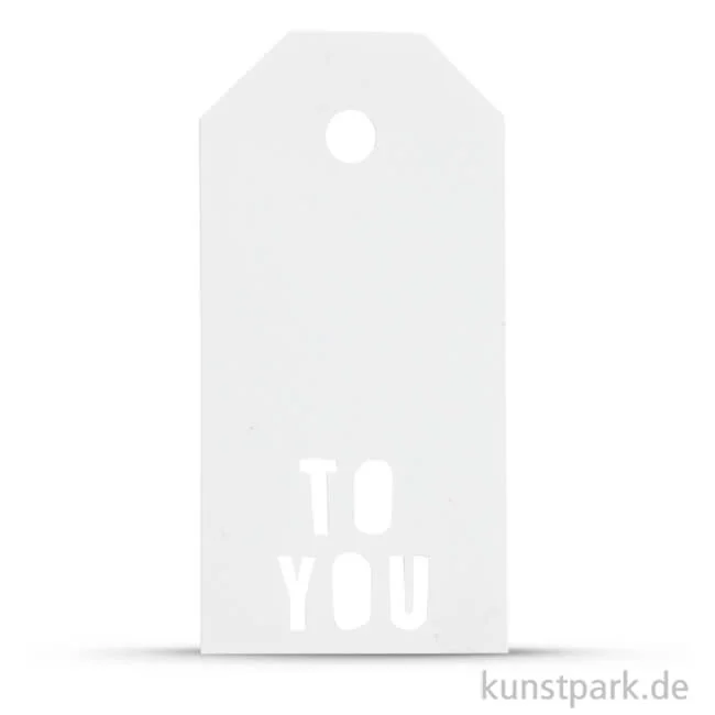 Artikelbild 1 des Artikels “Vivi Gade Geschenkanhänger - To You, 300g, 15 Stück 5x10 cm | Weiß“