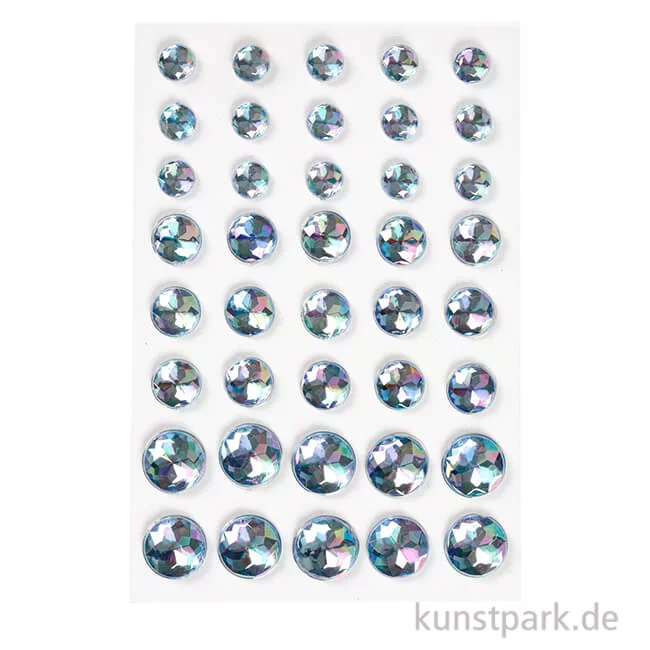 Artikelbild 1 des Artikels “Vivi Gade London - Strasssteine, selbstklebend, blau mit Facette, 40 Stück “