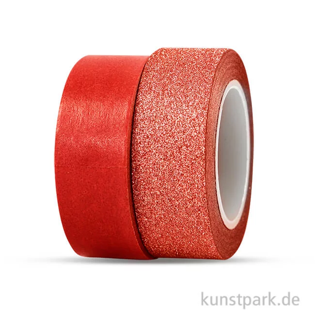 Artikelbild 1 des Artikels “Vivi Gade Motiv-Klebeband Washitape 15 mm - Set mit 2x5 m Rot “