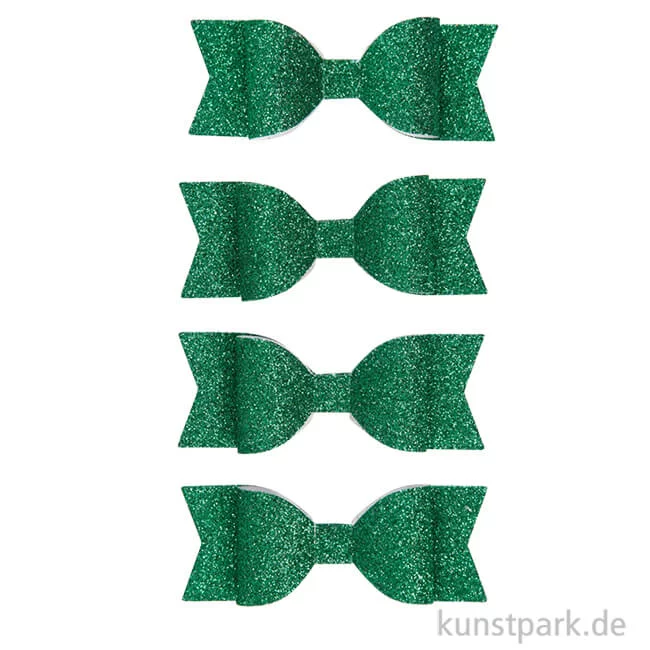 Artikelbild 1 des Artikels “Vivi Gade Schleifen aus Glitzer-Papier, 4 Stück Grün“