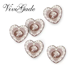 Artikelbild 1 des Artikels “Vivi Gade Skagen - Holzdekoration Motiv Herz 6 Stück, sortiert “