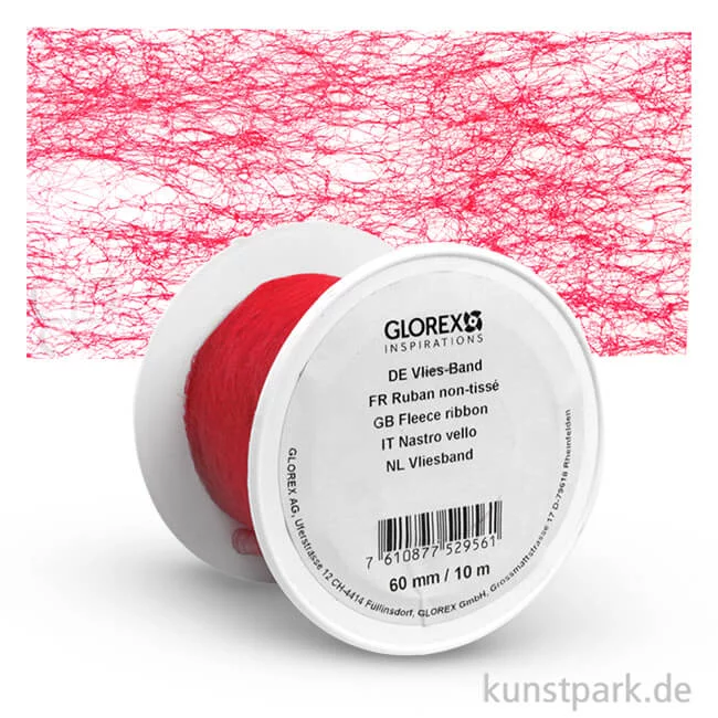Artikelbild 1 des Artikels “Vlies-Band 60 mm Breite, 10 m Länge 10 m | Rot“