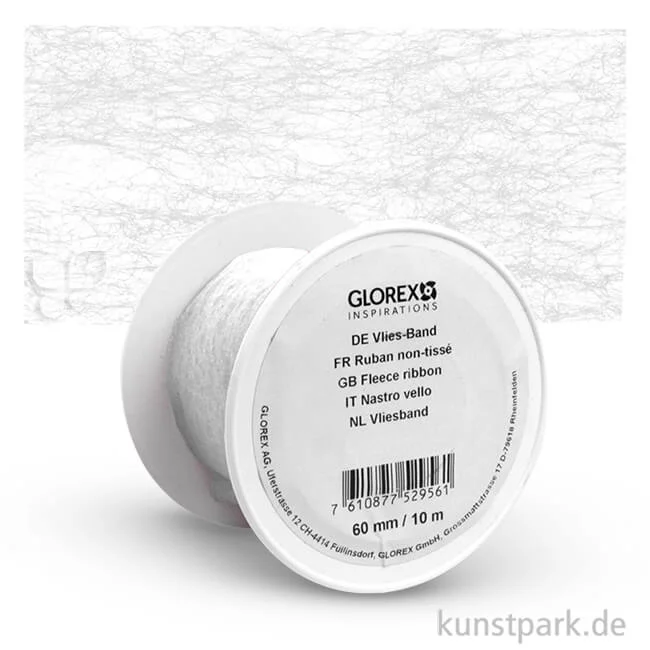 Artikelbild 1 des Artikels “Vlies-Band 60 mm Breite, 10 m Länge 10 m | Weiß“